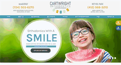 Desktop Screenshot of cartwrightorthodontics.com